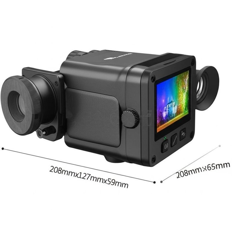 Black And White Nighttime Observation Device with Colorful Screen and ...